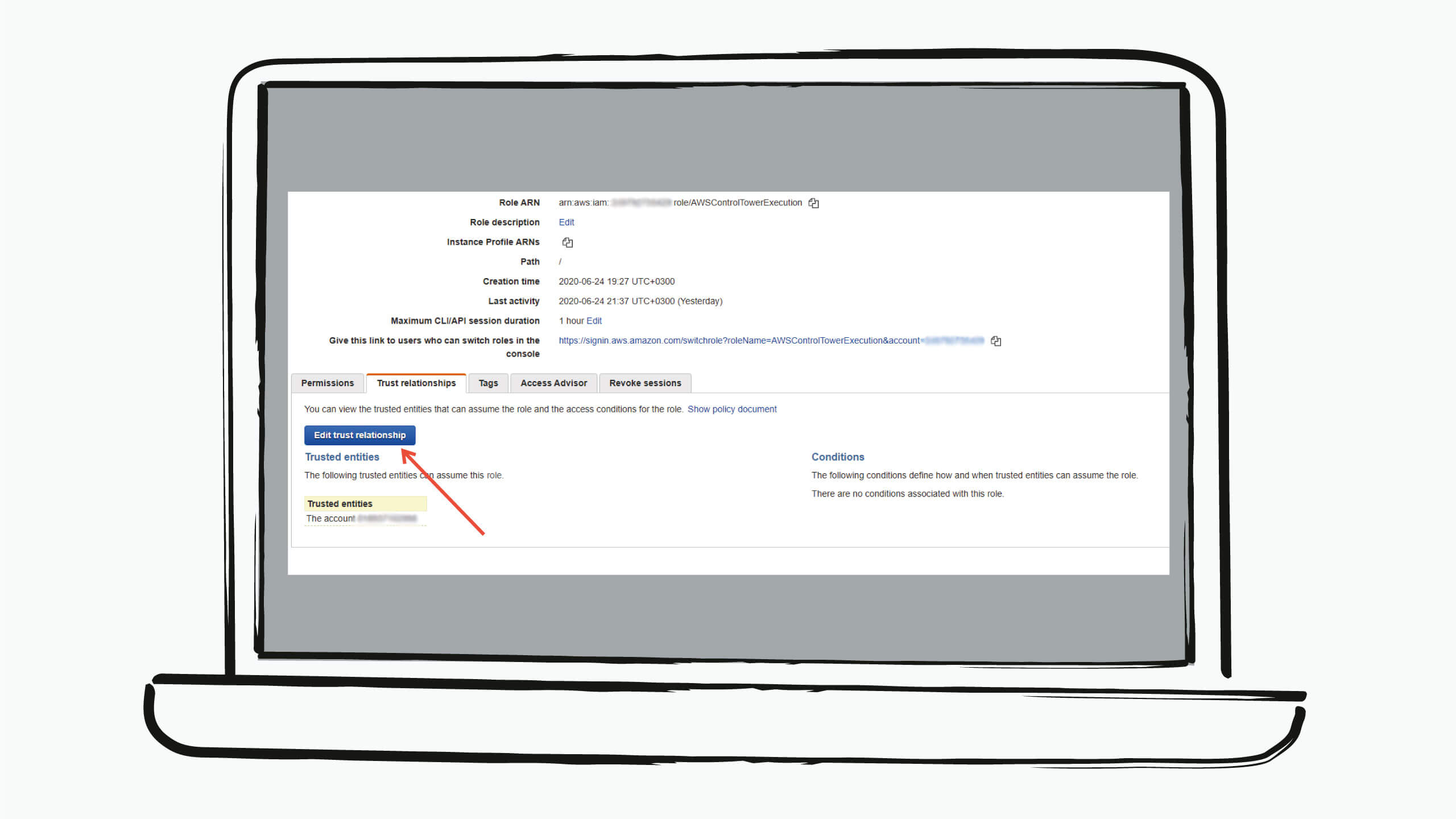AWS control tower migration graphics and screenshots