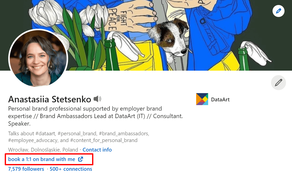 Exemplary Screenshot from LinkedIn Social Media