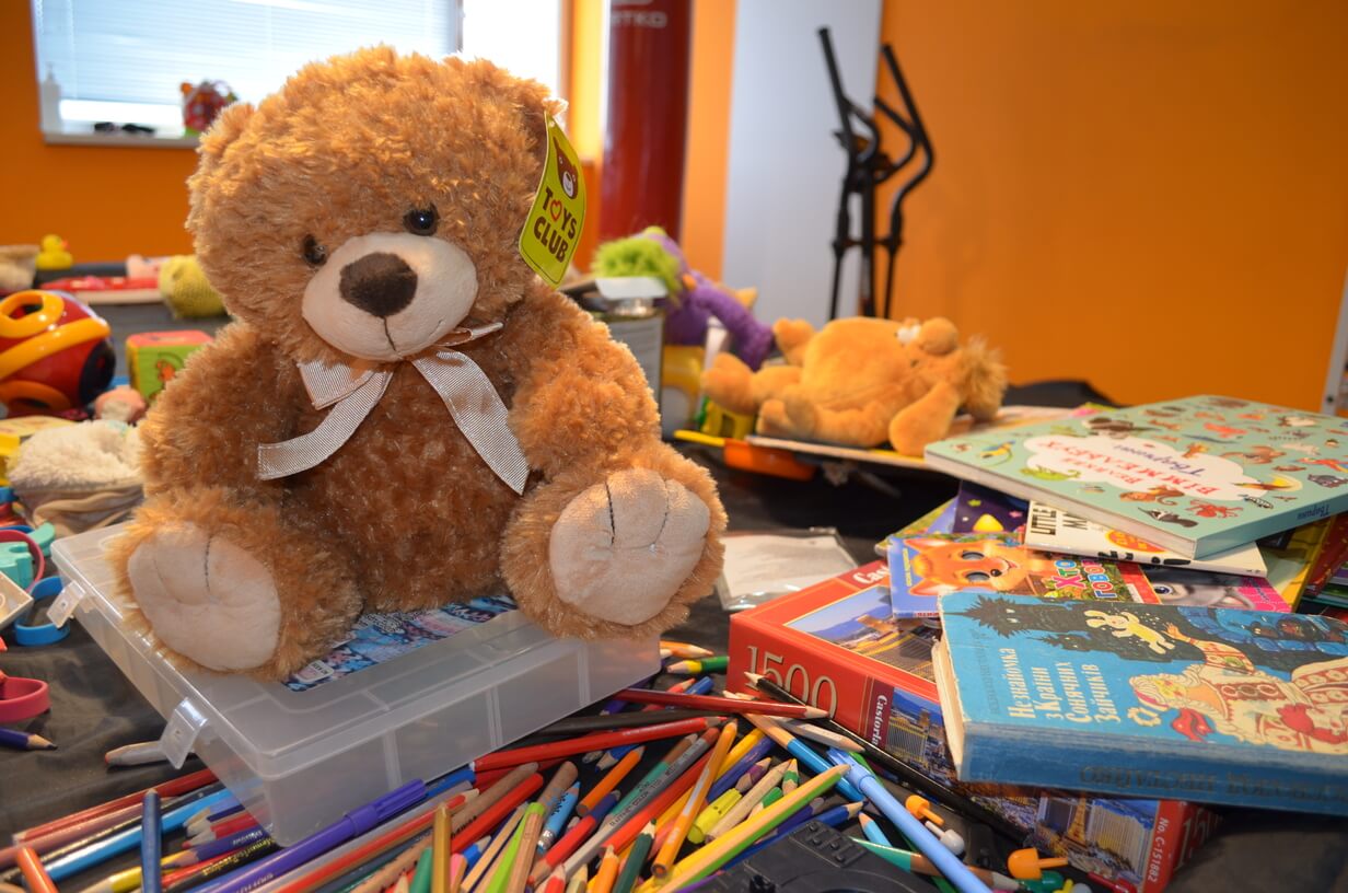 Залата за спорт е преобразена в детска стая