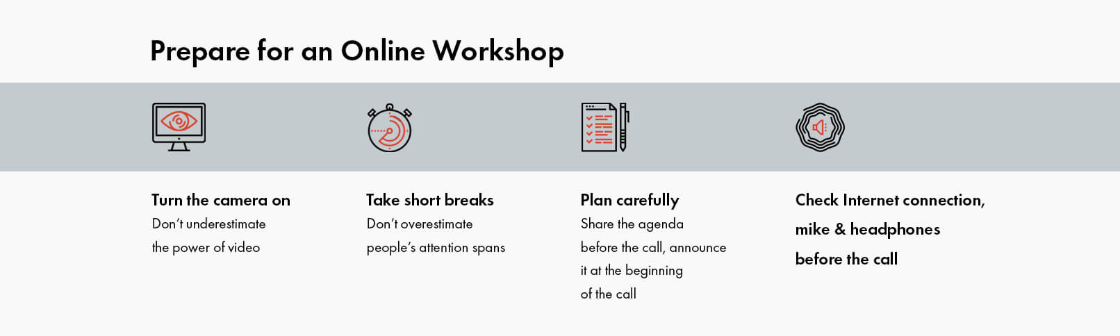 Online Workshop Tips